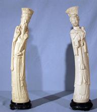 Lotto 214 - Coppia di statue
