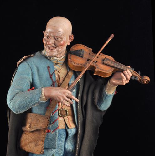 Lotto 134 - Vecchio violinista attr. G. Gori