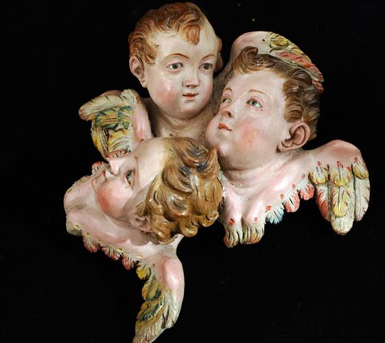 Lotto 25 - Trittico di cherubini